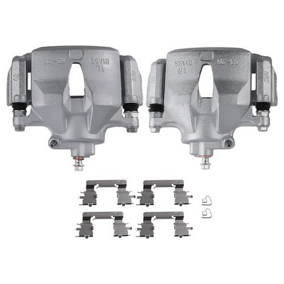 Pair Front Disc Brake Caliper w/Bracket for Toyota Camry Base  L4 2.4L 2005-2006