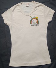 Vintage 1970s Snoopy Yosemite T-shirt Youth Size Large Ivory White