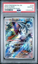 Pokémon Baxcalibur TCG Scarlatta e Viola Paldea Evoluta Carta Holo 210/193 PSA 10