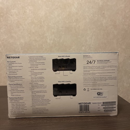NetGear NightHawk Mesh WiFi 6 System, For Up To 4,500 Sq Ft (AX1800/MK63S) - Picture 5 of 7