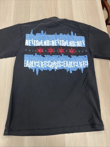 Nettspend Early Life Crisis Chicago Skyline Small Tshirt Streetwear