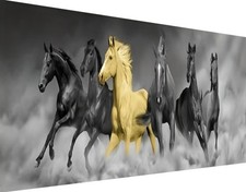 Large Diamond Art Kits for Adults, Horse Animals Diamond Painting Art Galloping