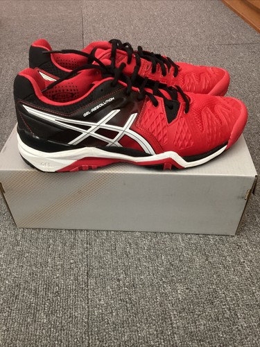 Neu mit Karton Asics Herren Gel Resolution 6 Tennisschuhe Größe 9,5