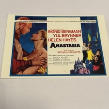 ANASTASIA 1956 Ingrid Bergman & Yul Brynner Movie Postcard UNP Continental