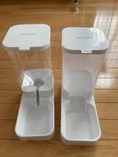 NKECOBJI Gravity Dog Cat Feeder and Water Dispenser Set, Automatic (3.8L)