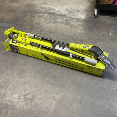 #ad RYOBI 18V Volt 8quot; Pole Saw Cordless Oil Free P2501 *Missing Middle Pole* $59.99