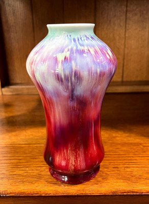 Antique KPM Berlin Model 6467 Blumenvase 1900 Seger Oxblood Art Nouveau Vase