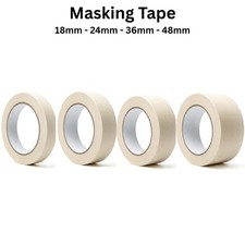 Masking Tape Low Tack Craft Painting Decoration Label DIY 50m Roll Multi-purpose