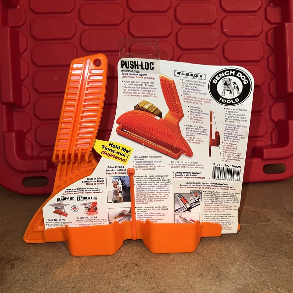 Bench Dog 10-025 Push-Loc Offset Push Stick For Table Saws Router Tables - Image 2 of 2