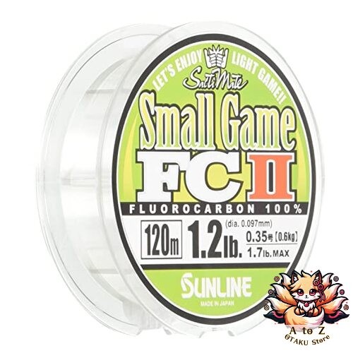 Fil De Pêche Fluorocarbone Sunline Small Game FC II - 120m, 5,5lb, 0,190mm - Neuf