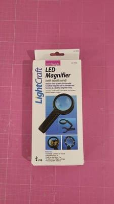 LightCraft Krick LED-Handlupe 5x mit klappbaren Standfuß