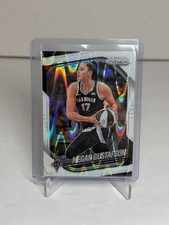 2025 Panini Prizm WNBA - Megan Gustafson #49 White Seismic Prizm