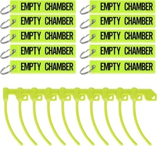 10Packs Chamber Safety Flag with Reflective Tags for Rifle Handgun Shotgun
