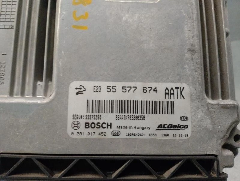 55577674 centralina motore per OPEL ASTRA J SPORTS TOURER (P10) 2010 5177272 - Immagine 4 di 4