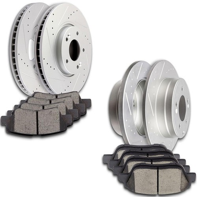 #ad D1444 D1445 Brake Rotors Pads Fit Hyundai Sonata 2009 2015 Kia Optima 2011 2016 $306.99