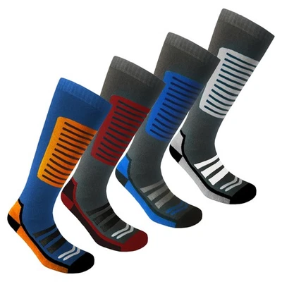 Nikaro Mens Long Hose Thermal 4 Pairs Ski Socks