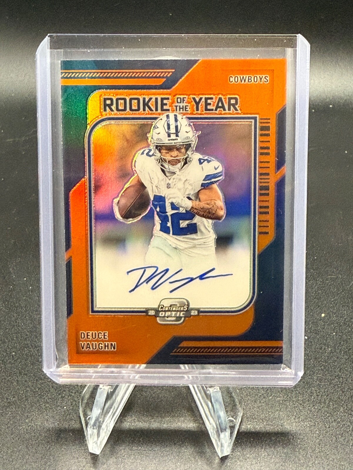 2023 Panini Contenders Optic Deuce Vaughn Orange Rookie of the Year RC Auto /50