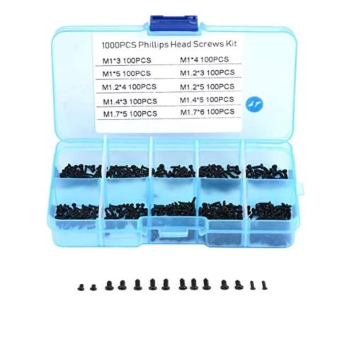 1000Pz Viti Autofilettanti Kit Assortimento Viti a Testa Bombata Piccola (C4c)