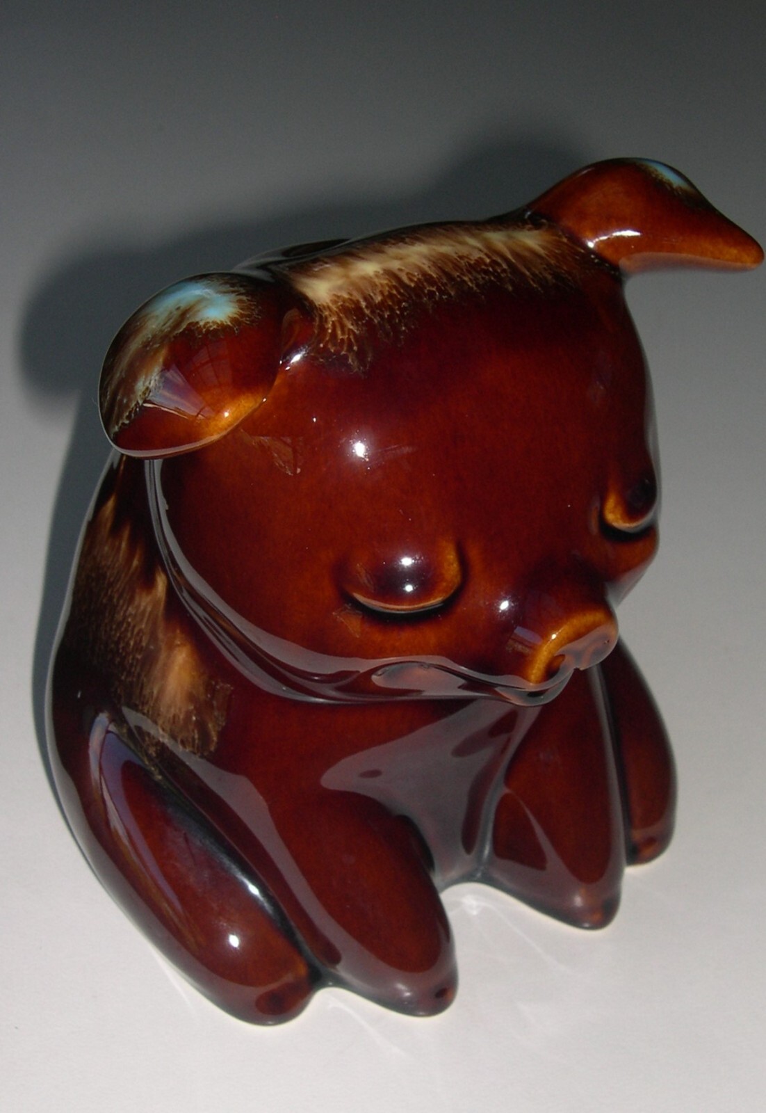 VINTAGE HULL DRIP GLAZE POTTERY PIGGY BANK MONEY BOX eBay