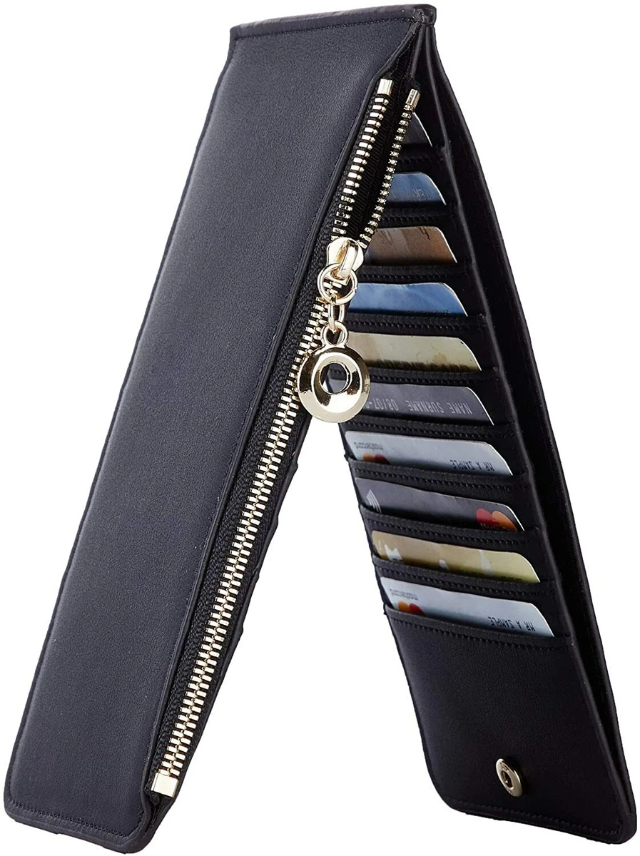 Toughergun Womens RFID Blocking Genuine Leather Multi Card Organizer Wallet  with | eBay