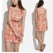 Madewell Lacebloom Fit and Flare Lace Dress, 4