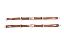 RACERDIRECT.NET NEW PAIR 2"' LATCH & LINK SEAT BELT 2 PT RACING BELT COPPER