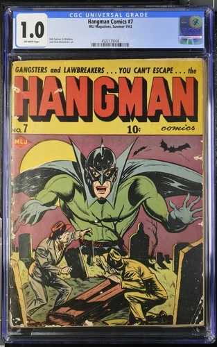 Hangman #7 CGC Fair 1.0 Off White MLJ 1943
