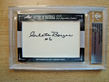 2012 Leaf Cut Signatures History of Baseball Clete Boyer Auto