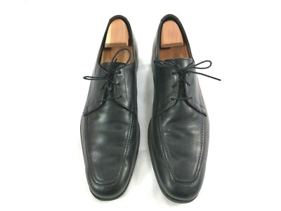 ALLEN EDMONDS Tribeca Apron Toe Black Leather Oxford Dress  display picture 1