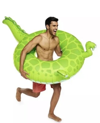Big Mouth Inc Giant T-Rex Tail Inflatable Pool Float - 6 FT Wide!