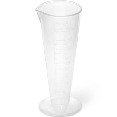Messbecher Kunststoff Messzylinder Dosierhilfe Labormessbecher 50 ml 10 Stück