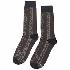 NWT Coffee Process Dress Socks Novelty Men 8-12 Brown Crazy Fun Sockfly