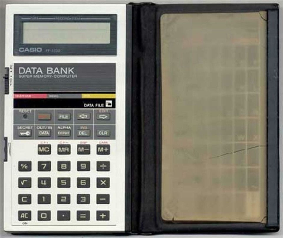 CASIO PF 8000 DATA BANK calculatrice digitale avec notice