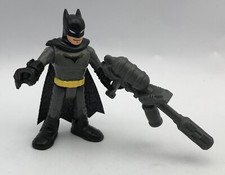 Fisher Price Imaginext DC Super Friends Action Figure BATMAN Yellow Belt w/Gun
