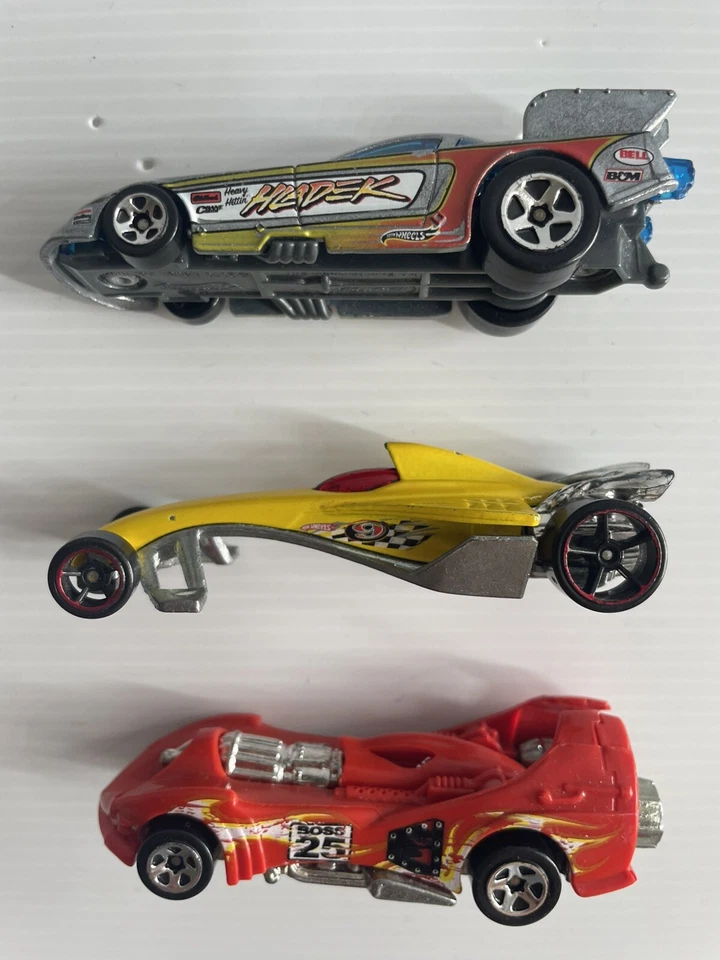 Hot Wheels Mattel Set Of 3 Custom Drag Race Cars 2011 -12 Good Condition. - Image 2 of 4