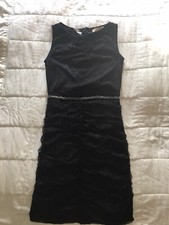 Womens Mango Black Lace Dress Size Medium