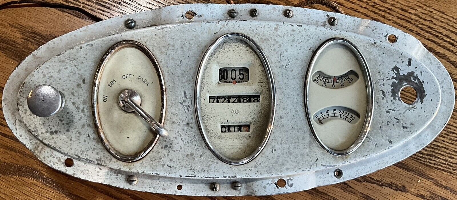 1929 Chevrolet Oval  INSTRUMENT CLUSTER rat rod HOT ROD AC Delco NR! FREE SHIP 