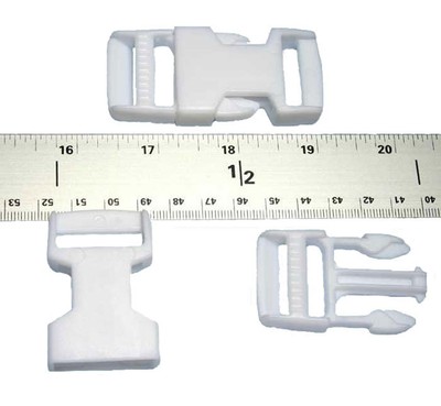buckles plastic inch release side