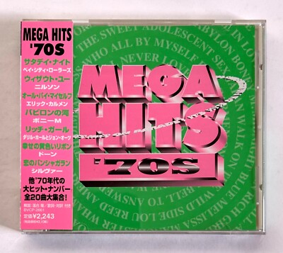 MEGA HITS '70s V.A. JAPAN PROMO CD w/OBI BAT CITY ROLLERS SILVER ERIC CARMEN E01