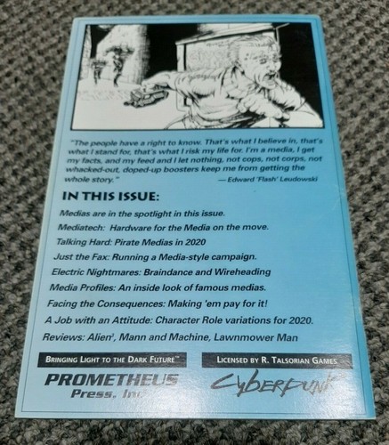 Interface Magazine Cyberpunk 2020 - RPG R. Talsorian Games - Volume 2 Issue 1 - Picture 2 of 3