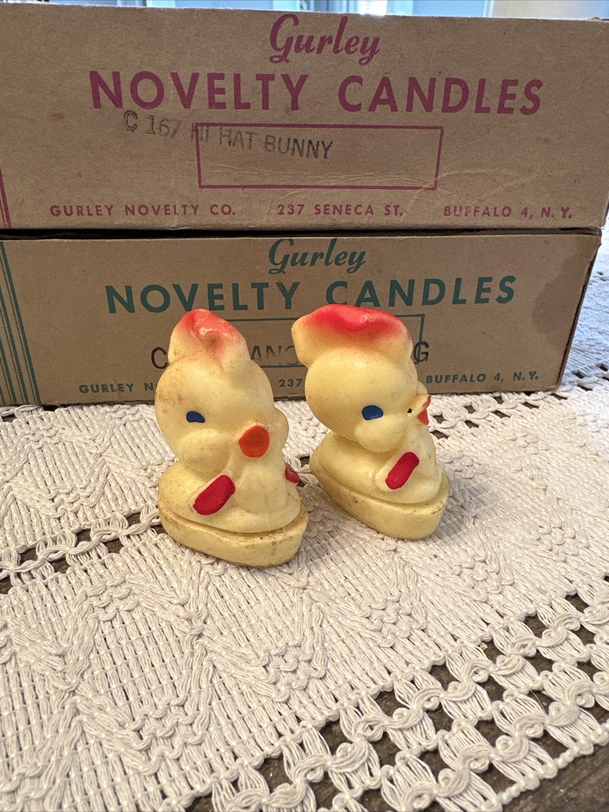 Vintage Gurley Novelty Easter Chick Candles Tavern Candle Lot Of 2 eBay