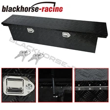 Aluminum Heavy Duty Pickup Truck 63"X12"X14" Bed Storage Tool Box w/ Lock & Key