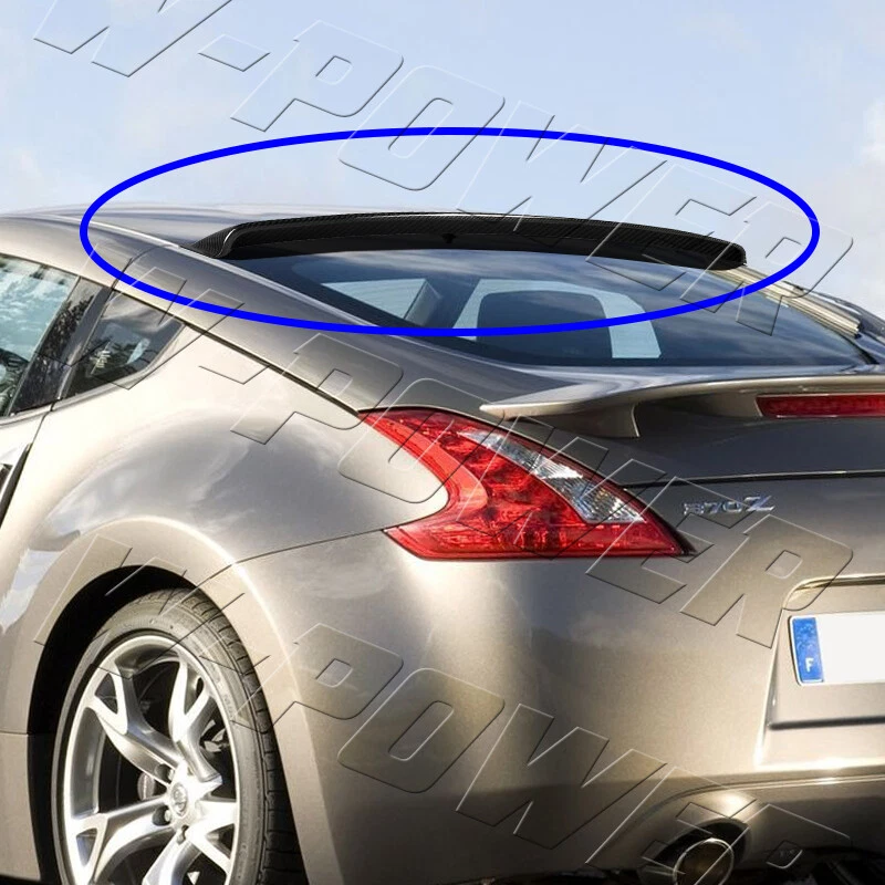VIP Real Carbon Fiber For 09 20 Nissan 370Z Rear Window Roof Visor