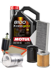 Kit De Filtre 4 + 5L D'Huile Motul 8100 5W40 ACEA A3 B4 CITROEN XARA PICASSO