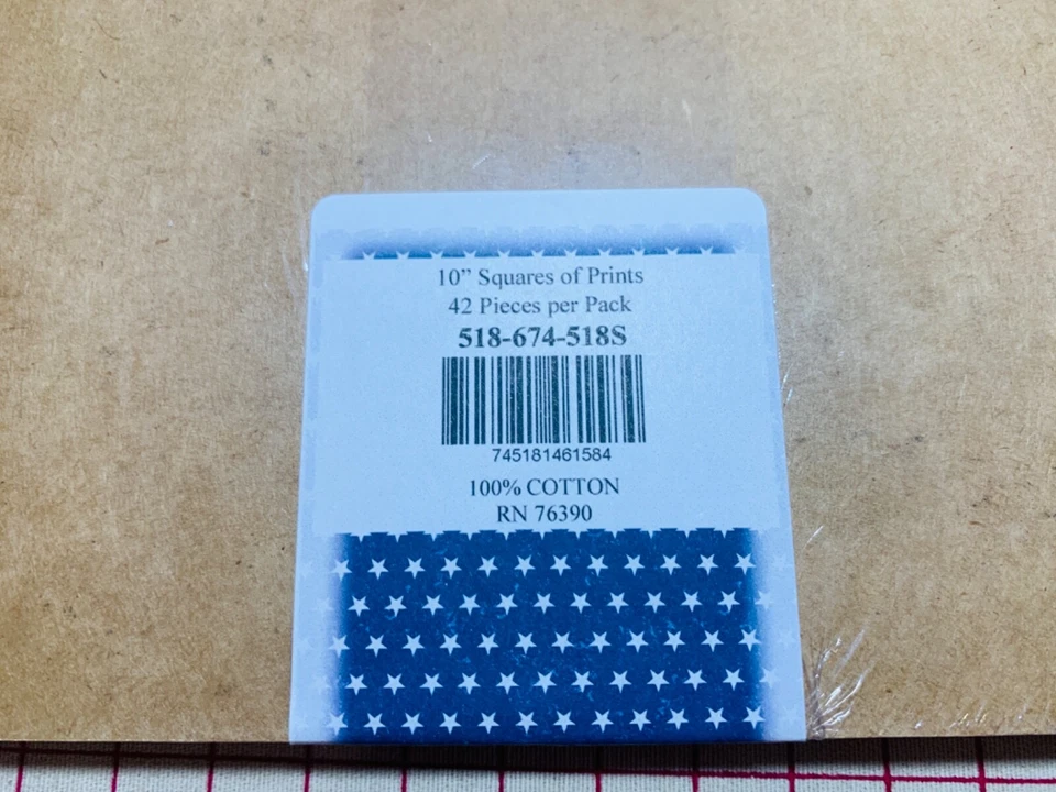WILMINGTON FABRICS PATRIOTIC LIBERTY LANE Cotton Fabric Layer Cake 10" Sq's 42 - Image 3 of 3
