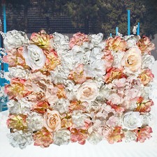 5 Pack Artificial Silk Roses Fake Flower Heads Craft Wedding Decoration 60 40CM