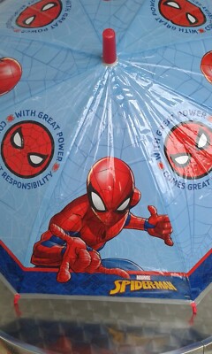 Kinderschirm Regenschirm Marvel Spiderman Great Power Responsibility