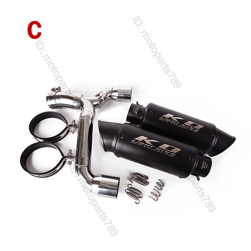 For Suzuki GSR400 GSR600 BK400 BK600 Exhaust System Middle Link Pipe Muffler Tip - Image 4 of 4