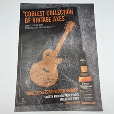 Evan Williams Whiskey 2011 Print Ad 8"x11" Charley's Guitar Shop Dallas Texas