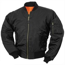 Flight Jacket Kids MA1 Army Air Force Flying Pilot Children Bomber BLACK FRIDAY